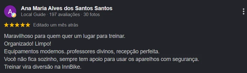 Avaliação de Ana Maria Alves dos Santos